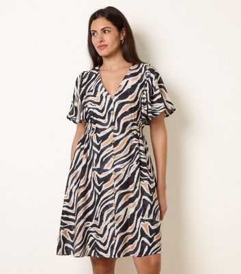 leopard print blue dress THEO MAXI DRESS
