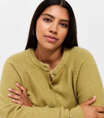 Curves Light Green Raglan Sleeve Meet The Jean Cardigan