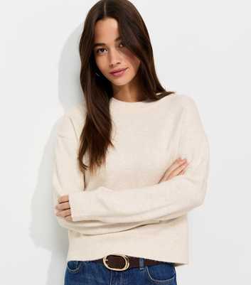 Off White Midweight Crew Neck Jumper