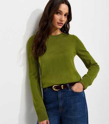 Bright Green Lightweight Crew-Neck Jumper