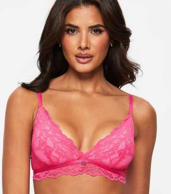 Ann Summers Dark Pink Lace Non Padded Bralette