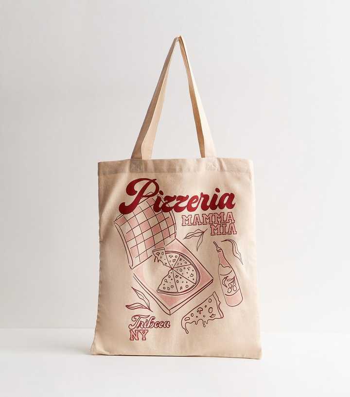 Stone Pizzeria Print Tote Bag