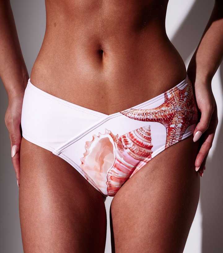 South Beach Pink Starfish Tummy Control Bikini Briefs