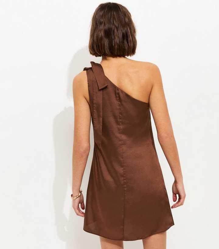 knee length dresses for ladies Dalma Brown Mini Dress
