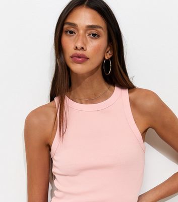 Light Pink Racer Back Vest | New Look