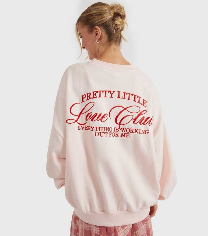 Skinnydip Light Pink Pretty Little Love Club Sweatshirt