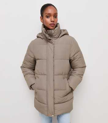 Mink Padded Mid Length Jacket