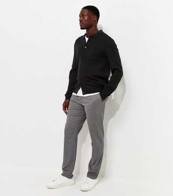 Light Grey Cotton Rich Slim Fit Chino Trousers