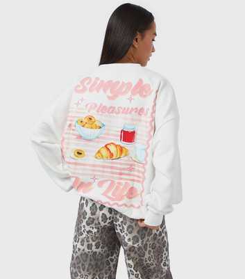 Skinnydip White Simple Pleasures Sweatshirt
