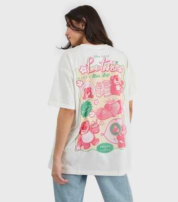 Skinnydip White Cotton Lotso Print Oversized T-Shirt