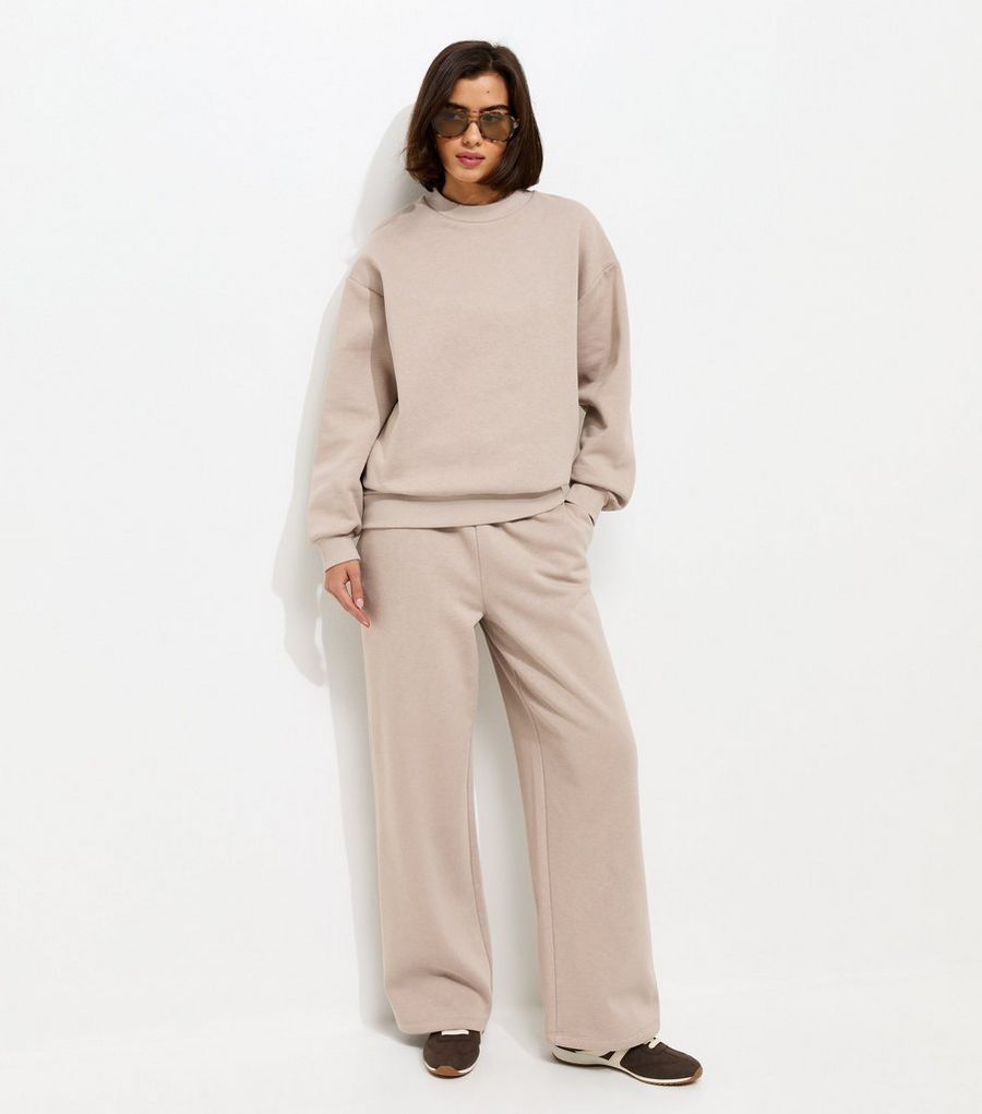 Mink Wide Leg Relaxed Fit Joggers