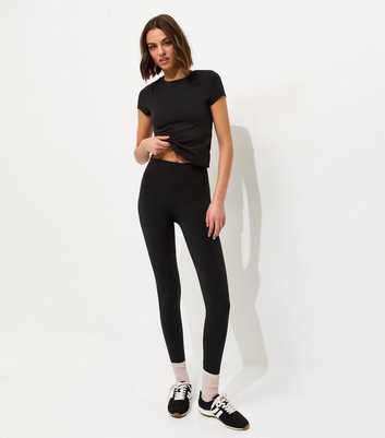 Premium Black Jersey Leggings