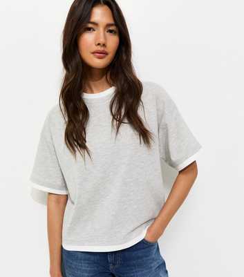 Grey 2 in 1 Boxy T-Shirt