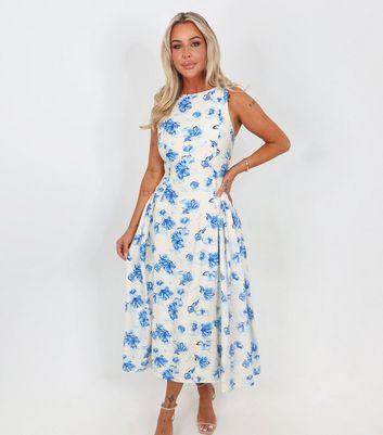 princess polly baby blue dress Blue Floral Dresses for Women main image 0