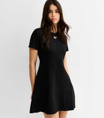 Black Fit and Flare Mini Dress