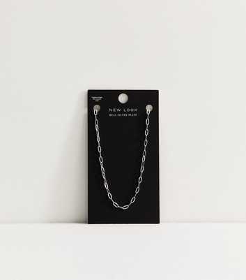 Silver Plated Flat Chain Necklace