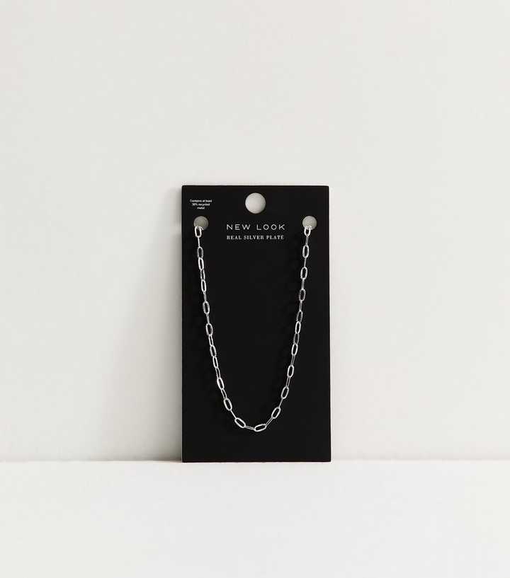 Silver Plated Flat Chain Necklace