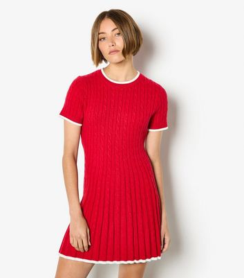 black pearl trim knit midi dress Black Pearl Trim Knit Midi Dress – self-portrait-US
