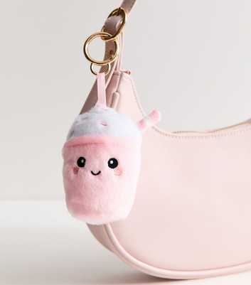 Pink Milkshake Plush Bag Charm
