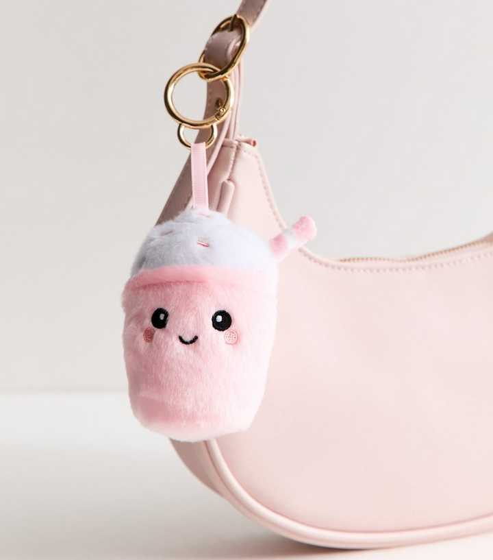 Pink Milkshake Plush Bag Charm