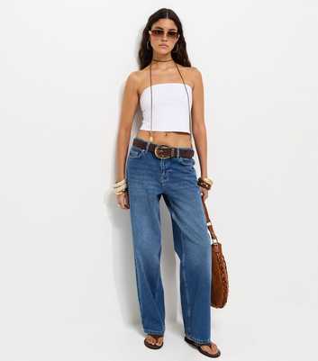 Dark Blue Cinch Back Jeans