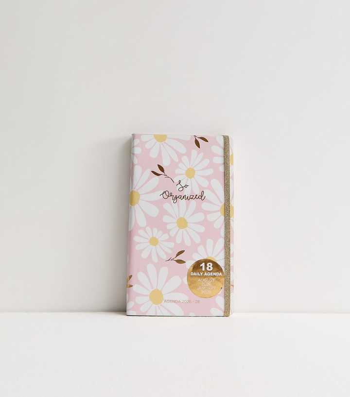 Pink So Organised Daisy Print Daily Planner