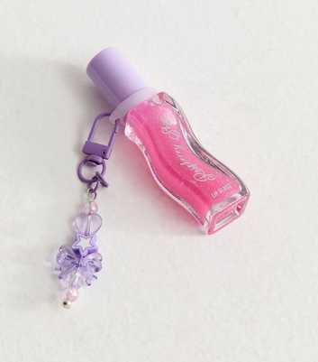 Pink Raspberry Shine Lip Gloss Key Ring