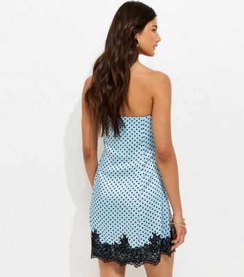 トップス ans dotsloevner MINI DRESS BLUE 34C97930-C57E-4116-A0D2-