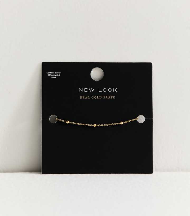 18ct Gold Plated Ball Chain Bracelet