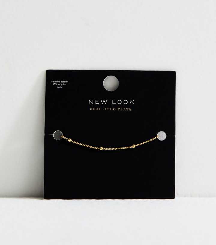 18ct Gold Plated Petite Ball Chain Anklet