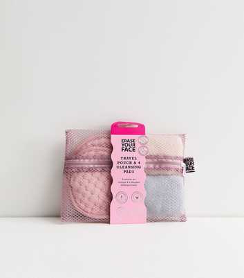 Danielle Creations Pack of 4 Erase Your Face Cleansing Pads Travel Pouch