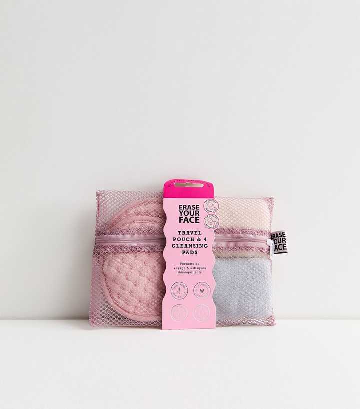 Danielle Creations Pack of 4 Erase Your Face Cleansing Pads Travel Pouch