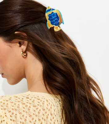 Blue Fish Hair Clip