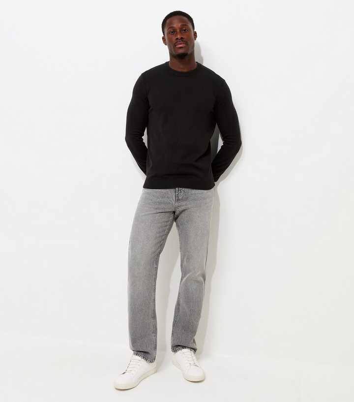 Light Grey Regular Straight Leg Jeans
