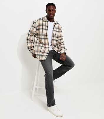Dark Grey Regular Straight Leg Jeans