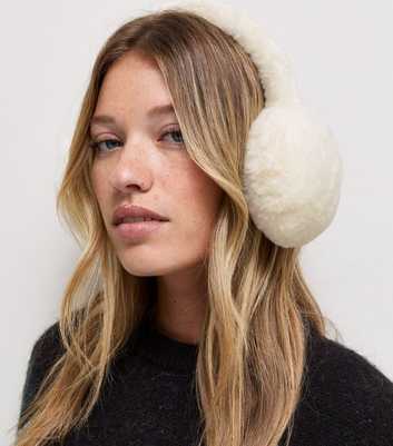 Cream Faux Fur Earmuffs