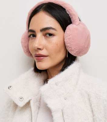 Light Pink Faux Fur Earmuffs