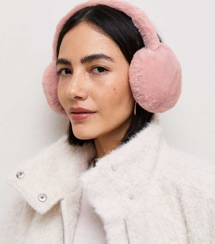 Light Pink Faux Fur Earmuffs