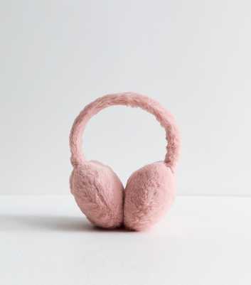 Light Pink Faux Fur Earmuffs