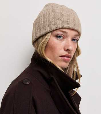 Oatmeal Thick Rib Beanie