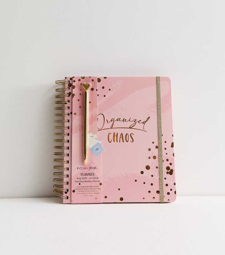 Pink Organised Chaos Planner and Pen Set