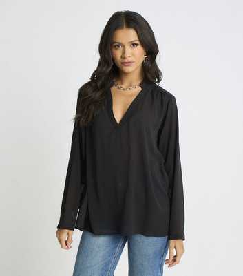 Gini London Chiffon Oversized Blouse