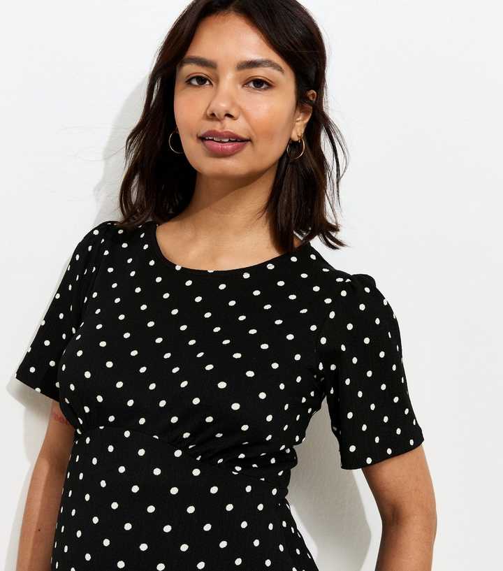Maternity Black Polka Dot T-Shirt