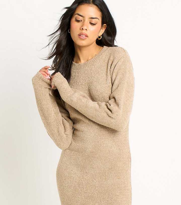Gini London Cream Bodycon Long Sleeve Maxi Dress | New Look Gini London Cream Bodycon Long Sleeve Maxi Dress | New Look
