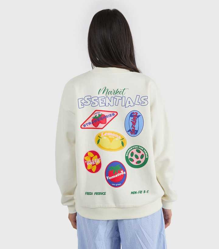 Custard White Market Essentials Sweatshirt