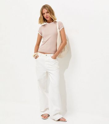 Mink Layered Baby Tee T-Shirt | New Look