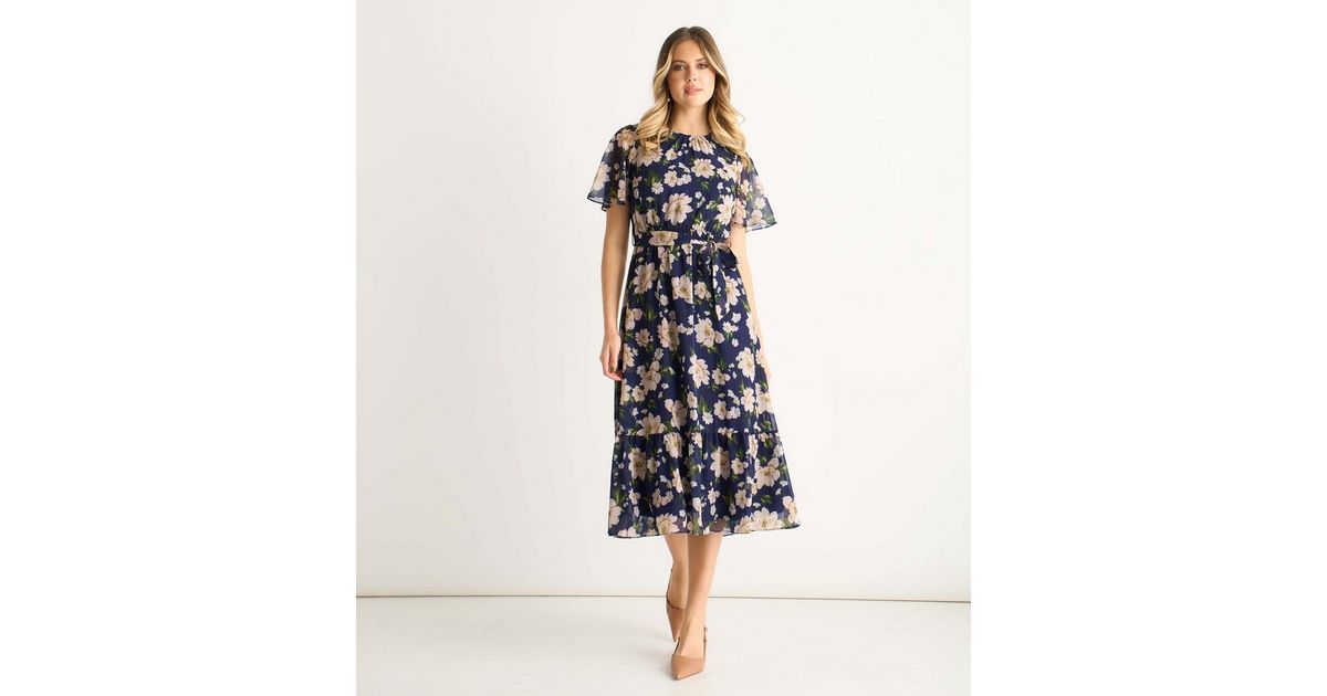slim fit dress slacks Irene Corset Fit & Flare Midi Dress