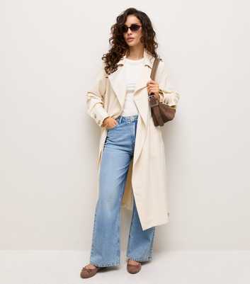 Petite Stone Longline Trench Coat