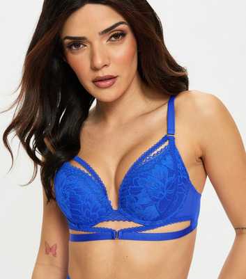 Ann Summers Bright Blue Yours Truly Padded Plunge Bra