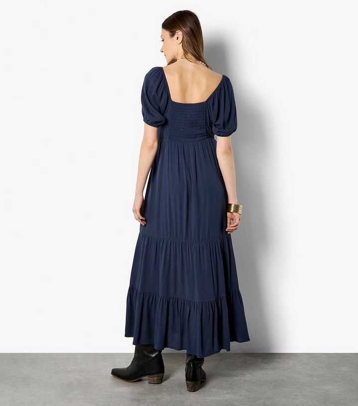 chinese dress ladies SUPER STRETCHY MILKMAID DRESS WITH RUFFLES